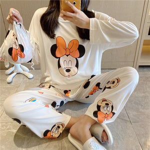 Disney Printed  Autumn Bag Pajamas