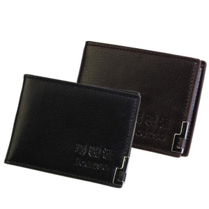 Mens Card Holders Handbag Slim Thin Leather Wallet